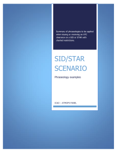 SID-STAR SCENARIO ICAO ATM OPS