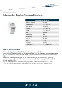 Interruptor Digital-Semanal Modular