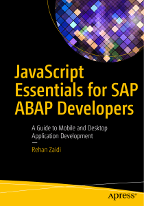 JavaScript Essentials for SAP ABAP Developers