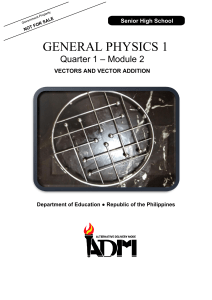 GeneralPhysics1 12 Q1 Mod2 Vectors Version1