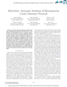 HeteroGen Automatic Synthesis of Heterogeneous Cache Coherence Protocols