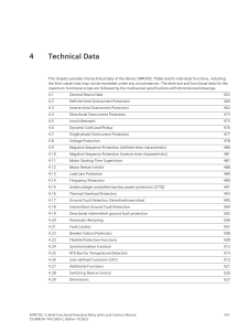 7SJ66 Technical Data