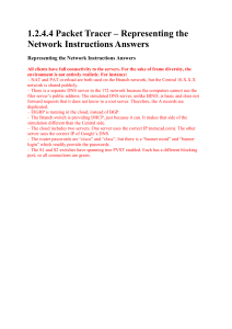 1.2.4.4 Packet Tracer – Representing the Network Instructions odpowiedzi
