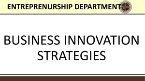 BUSINESS INNOVATION STRATEGIES