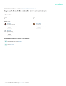 Bayesian Multiple Index Models for Environmental Matrix