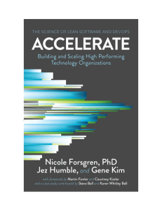 Accelerate- The Science of Lean Software and Devops