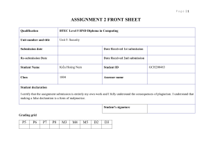 1 Unit 5 - Assignment 2 frontsheet