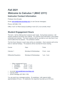 Syllabus --MAC 2311 --Fall 2021 -- PDF