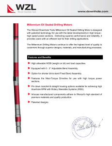 Millennium Oil Sealed Drilling Motor Specs