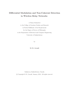 DifferentialModulationandNon-CoherentDetectioninWirelessRelayNetworksMos-Avendi-PhD