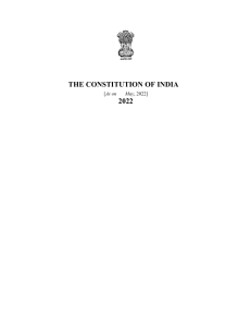 THE CONSTITUTION OF INDIA