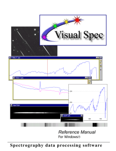 Visualspec Manual