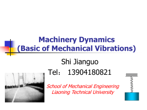 Chaper 0 Overview-mechanical vibration