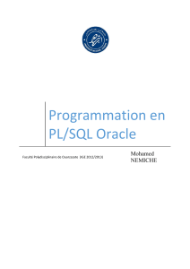 7 Programmation PL-SQL Oracle