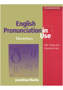 English Pronunciation in Use - Elementary J Marks