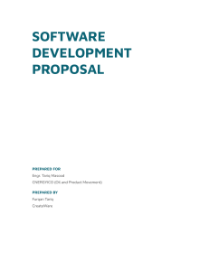 Software development proposal