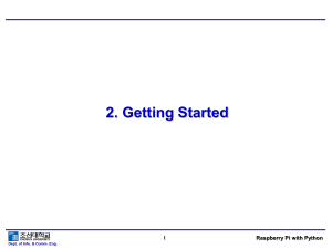 Raspberry Pi with Python(Simon Monk 2nd) Chap02 10주차