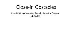 Close in Obstacle EFB Pro computation doc