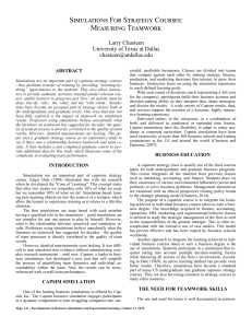 Capsim guide on startegy