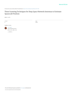 Three Scanning Techniques for Deep Space Network A
