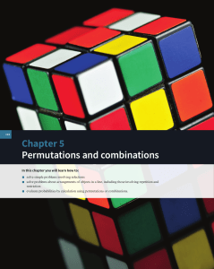 Chapter 5 Permutations and combinations