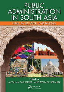 Public Administration in South Asia  India, Bangladesh, and Pakistan ( PDFDrive ) (1)