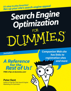 Search Engine Optimization For Dummies - PDF Room