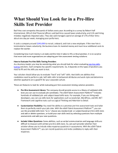 How to Find the Best Pre-Hire Skills Test Solution Provider