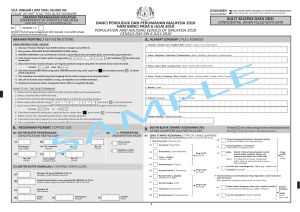 Soal Selidik Banci Penduduk & Perumahan Malaysia 2010