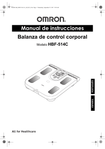 Manual balanza HBF-514C OMRON