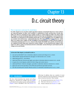 DC Circuit Theory 
