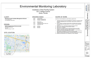 Environmental Monitoring Laboratory Drawing Set