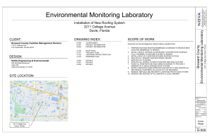 Roofing Project: Broward Environmental Lab - Scope of Work