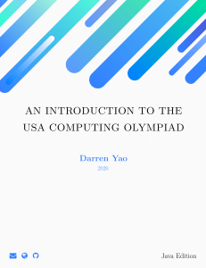Intro To USA Computing Olympiad