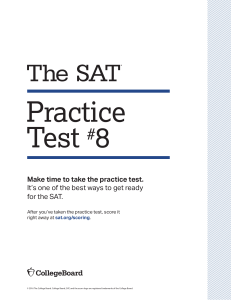 NewSAT Test 8