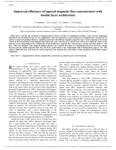 Improved Efficiency of Tapered Magnetic Flux Concentrators With Double-Layer Architecture