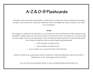 A Zflashcards
