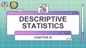 Descriptive Statistics with SPSS