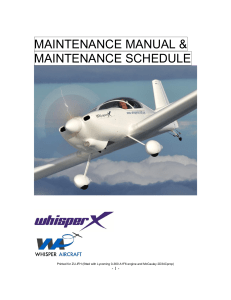 Whisper Maintenance manual ZU-IFH