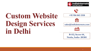 Custom Website Design Services in Delhi