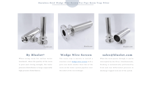 Stainless Steel Wedge Wire Screen For Pipe Resin Trap Filter