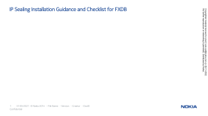 FXDB IP Checklist