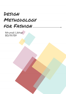 Design Methodology for Fashion