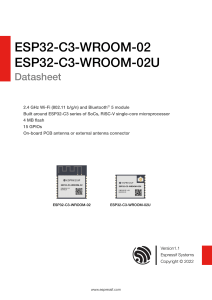 esp32 c3 wroom 02 datasheet english