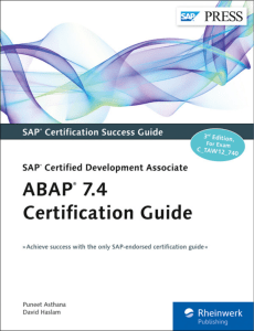 ABAP 7.4 Certification Guide SAP Certified Development Associate ( PDFDrive )