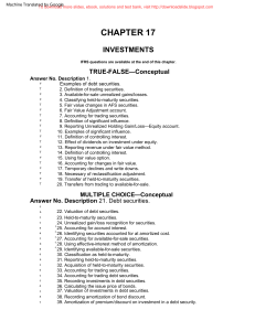 Chapter 17 - Test Bank