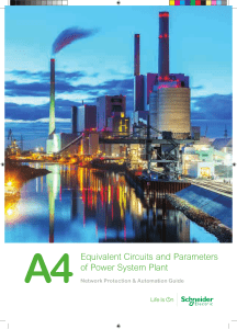 A4-Equivalent Circuits and Parameters of Power System Plant (1)