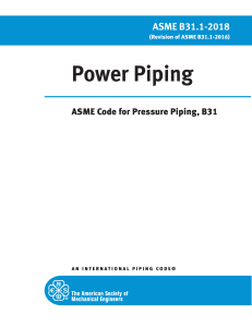 ASME B31.1-2018 Power Piping