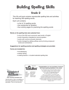 Evan-Moor Educational Publishing, Jo Ellen Moore - Building Spelling Skills, Grade 2  -Evan-Moor Educational Publishers (2002)