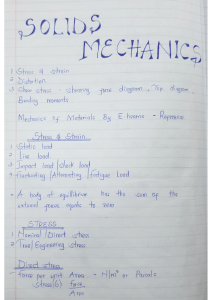 solid Mechanics part 1